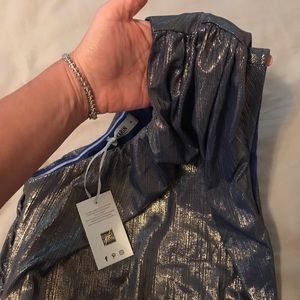 Party Shiny Silver Dress